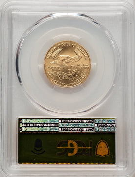 2008-W $10 Quarter-Ounce Gold Eagle Gold Foil PCGS MS70