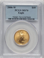 2006-W $10 Quarter-Ounce Gold Eagle PCGS SP70 (774342008)