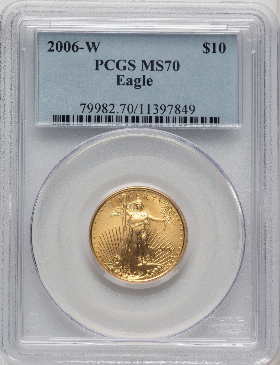 2006-W $10 Quarter-Ounce Gold Eagle PCGS SP70 (774342008)