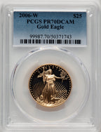 2006-W $25 Half-Ounce Gold Eagle Blue Gradient PCGS PR70