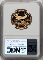 1995-W $25 Half-Ounce Gold Eagle Brown Label NGC PF70 (774624004)