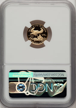2018-W $5 Tenth Ounce Gold Eagle First Day of Issue FDI 1ST NGC PF70