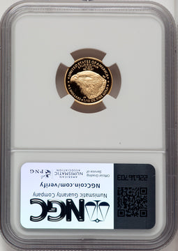 2023-W Proof Gold Eagle 1/10 oz Brown Label NGC MS70