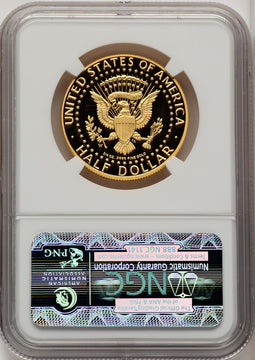 2014-W 50C Kennedy Gold 50th Anniversary First Strike Proof Kennedy Half Dollar NGC PR70 (774200001)