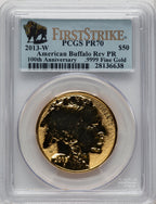 2013-W 1 oz Gold Buffalo Reverse Proof First Strike PCGS PR70