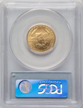 2008-W $10 Quarter-Ounce Gold Eagle Blue Gradient PCGS MS70