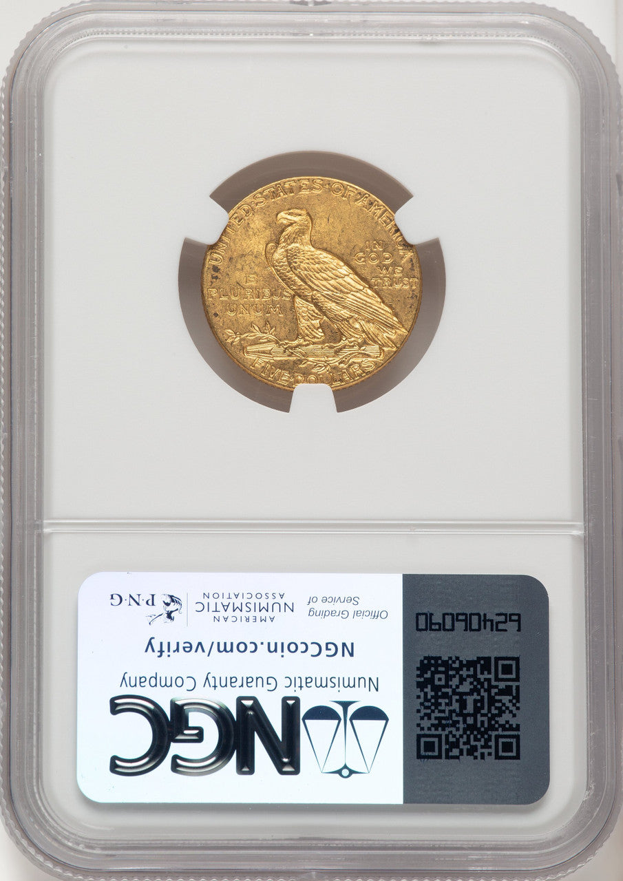 1910 $5 Indian Half Eagle NGC MS64 (774580039)