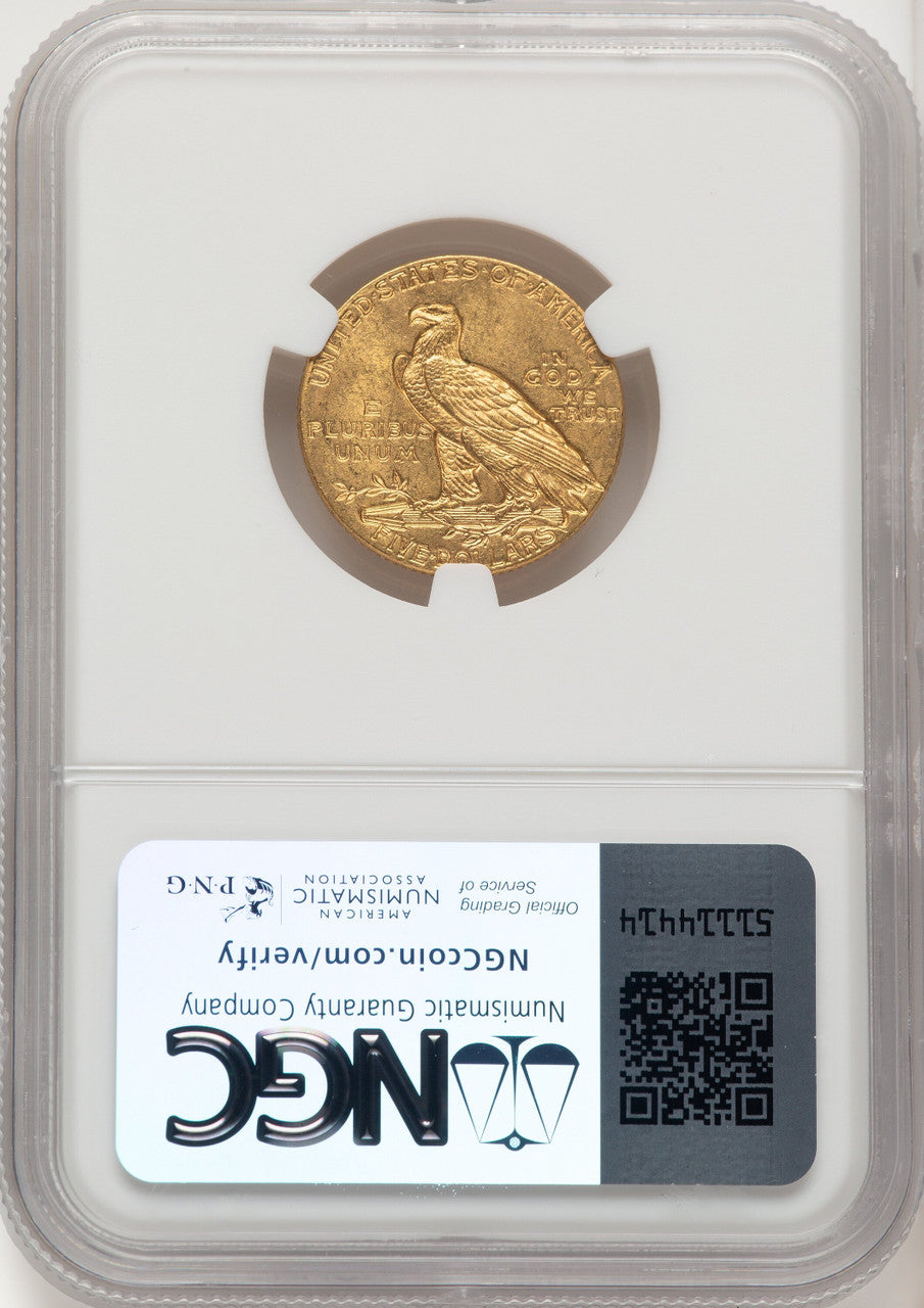 1910 $5 Indian Half Eagle NGC MS64 (774580038)