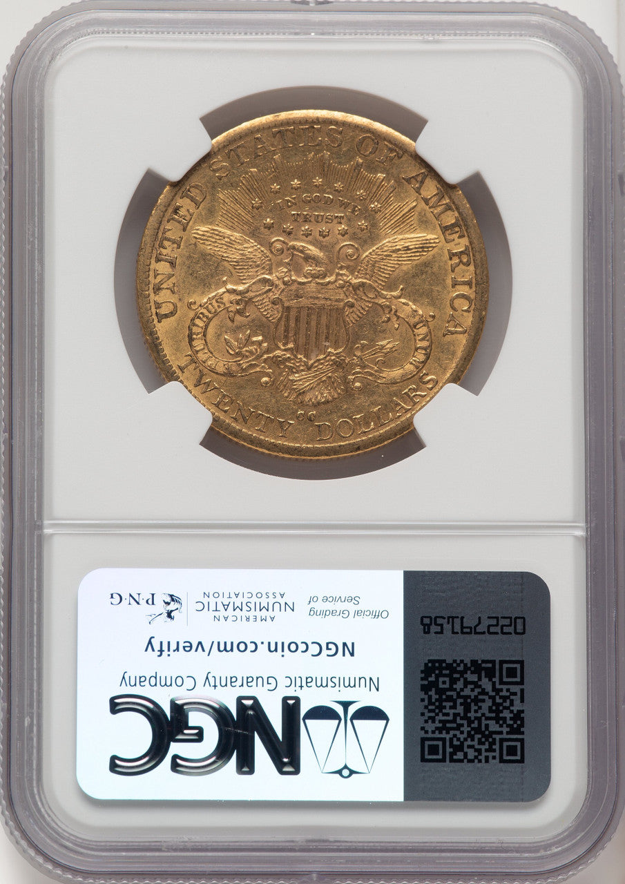 1890-CC $20 Liberty Double Eagle NGC AU58 (774492003)