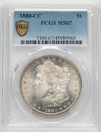 1880-CC Morgan Dollar PCGS MS67 (774580012)