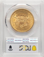 1861 $20 CAC Liberty Double Eagle PCGS AU55 (774579025)