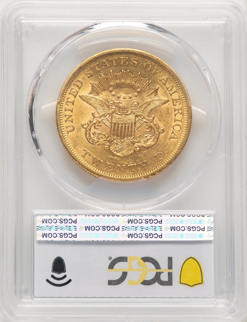 1861 $20 CAC Liberty Double Eagle PCGS AU55 (774579025)