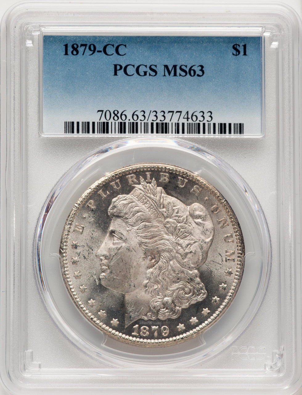 1879-CC Morgan Dollar PCGS MS63 (774225007)