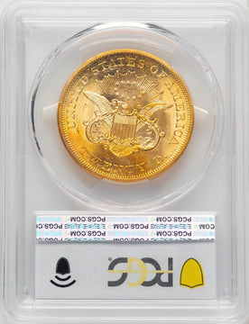 1864 $20 Liberty Double Eagle PCGS MS62