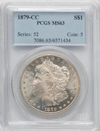 1879-CC Morgan Dollar PCGS MS63