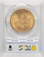1875-CC $20 Liberty Double Eagle PCGS MS62+