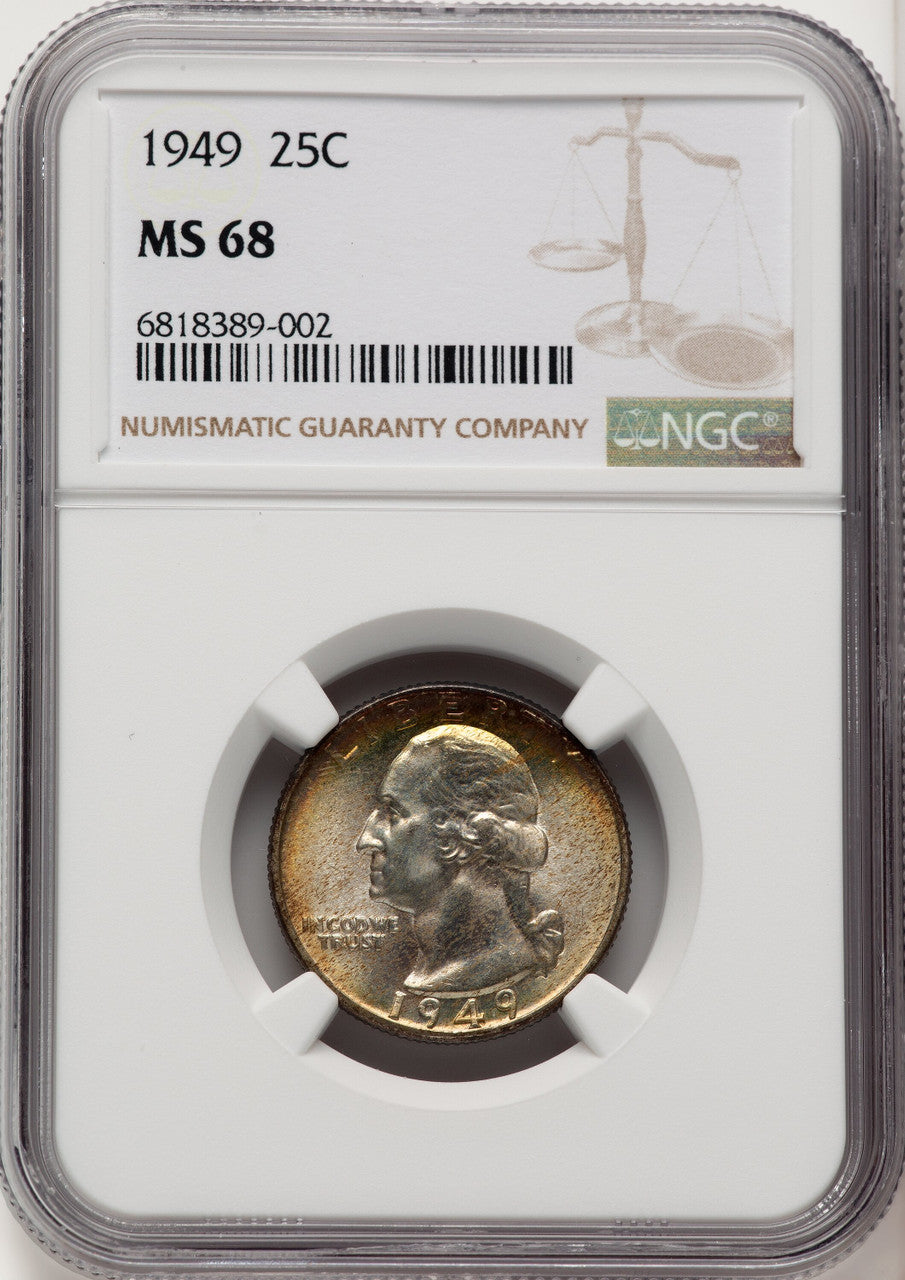 1949 25C Washington Quarter NGC MS68 (774580051)