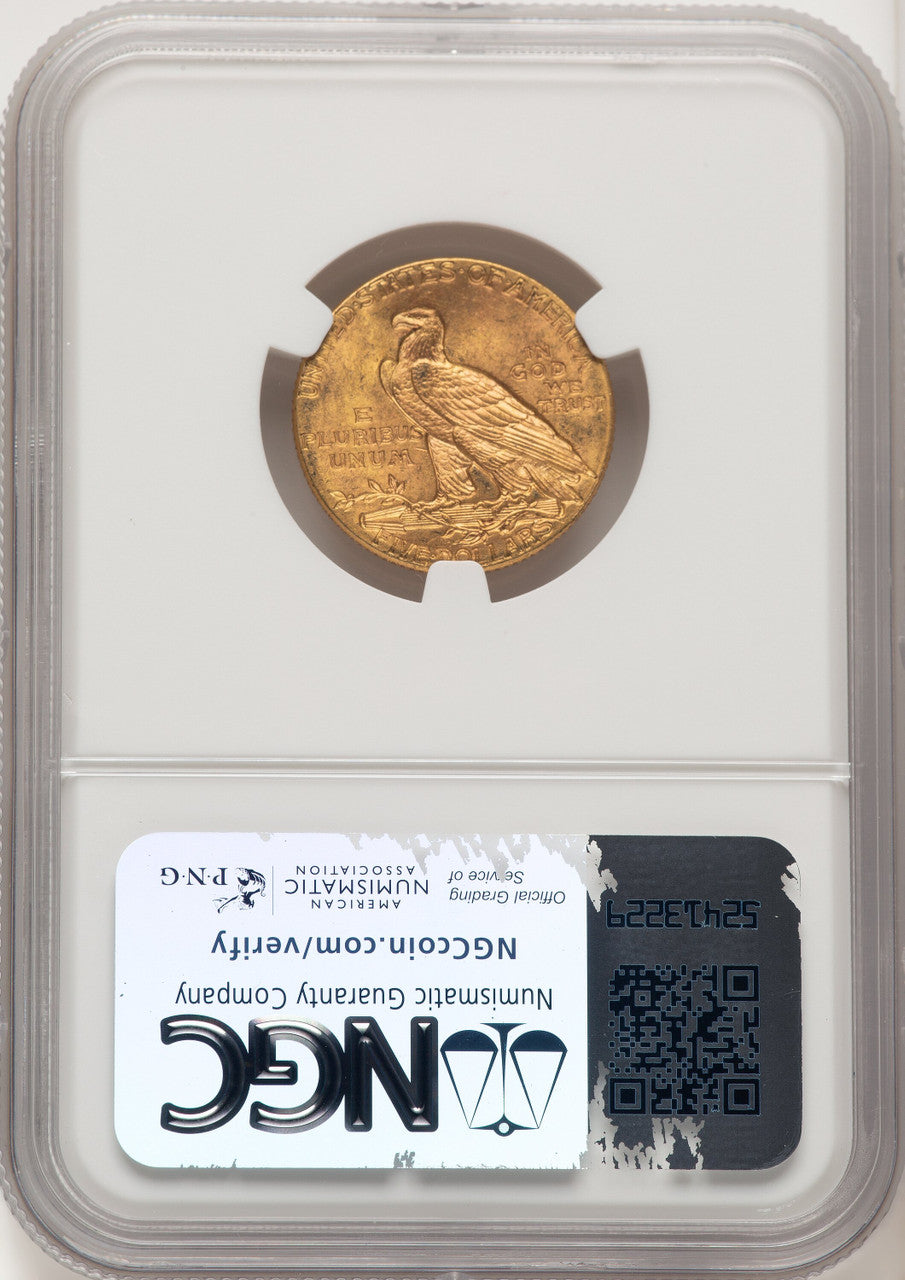 1912 $5 Indian Half Eagle NGC MS64 (774253006)