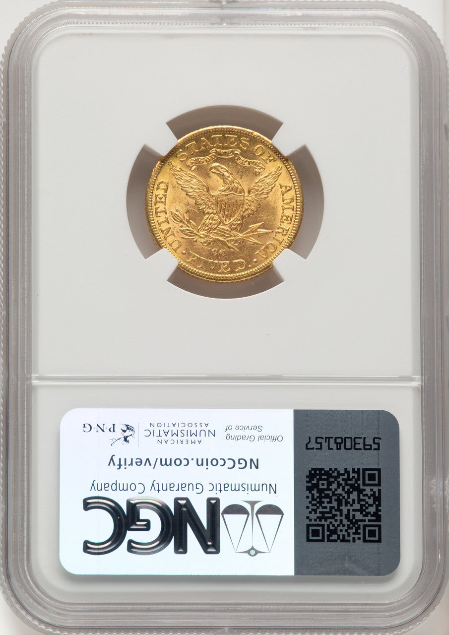 1891-CC $5 Liberty Half Eagle NGC MS62 (171457006)