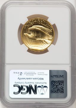 2009 $20 Ultra High Relief Brown Label NGC MS70