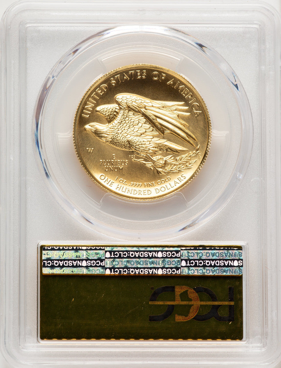 2015-W G$100 American Liberty High Relief FS Gold Foil PCGS MS70