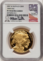 2007-W 1 oz Gold Buffalo NGC PF70 Mike Castle