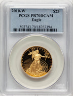 2010-W $25 Half-Ounce Gold Eagle Blue Gradient PCGS PR70 (507166103)