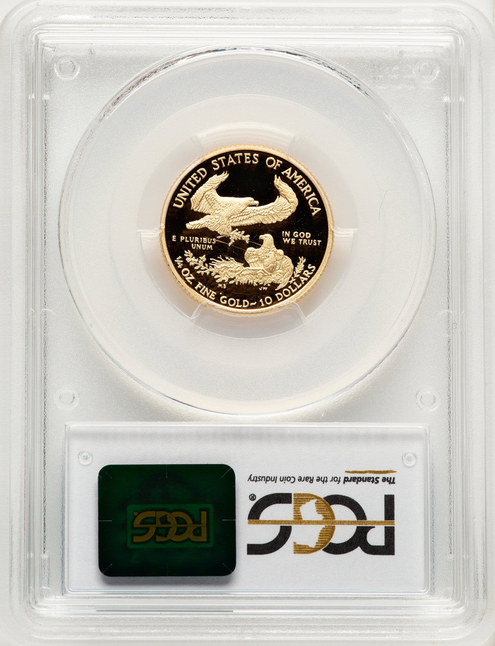 2012-W $10 Quarter-Ounce Gold Eagle Blue Gradient PCGS PR70