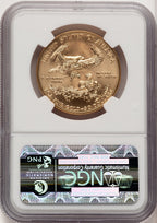 2009 $50 One-Ounce Gold Eagle First Strike ER Blue NGC MS70