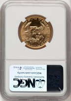 1986 $25 Half-Ounce Gold Eagle Brown Label NGC MS70