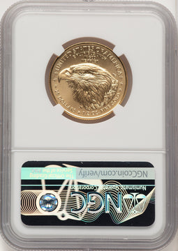 2021 $25 Half-Ounce Gold Eagle Type Two First Strike Don Everhart NGC MS70