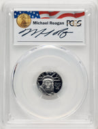 2002-W $10 Tenth-Ounce Platinum Eagle Statue of Liberty Michael Reagan Reagan Legacy Series PCGS PR70