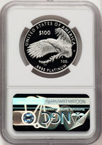 2023-W $100 One-Ounce Platinum Eagle First Strike Mike Castle NGC PF70