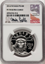 2016-W $100 One-Ounce Platinum Eagle Mike Castle NGC PF70