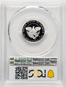2005-W $25 Quarter-Ounce Platinum Eagle Statue of Liberty Blue Gradient PCGS PR70