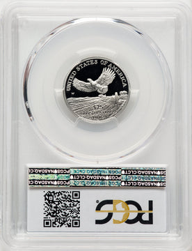 2000-W $25 Quarter-Ounce Platinum Eagle Statue of Liberty Blue Gradient PCGS PR70