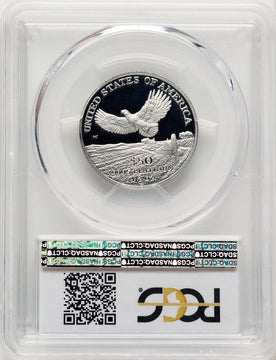 2000-W $50 Half-Ounce Platinum Eagle Statue of Liberty Blue Gradient PCGS PR70 (520203163)