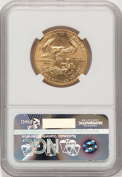 1993 $25 Half-Ounce Gold Eagle Kenneth Bressett Red Book NGC MS70