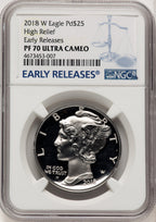 2018-W Palladium Eagle 1 oz ER Blue NGC PF70