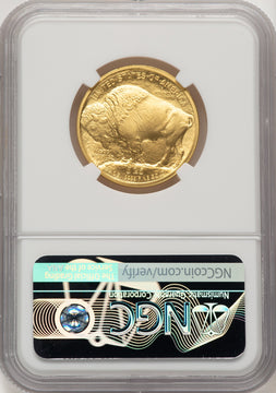 2008-W $25 Half-Ounce Burnished Gold Buffalo First Strike ER Mike Castle NGC MS70