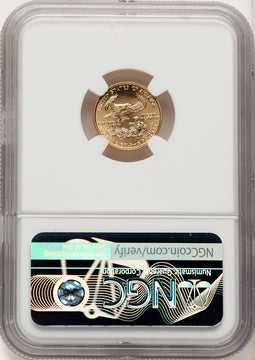 2006-W $5 Tenth-Ounce Gold Eagle Mike Castle NGC MS70