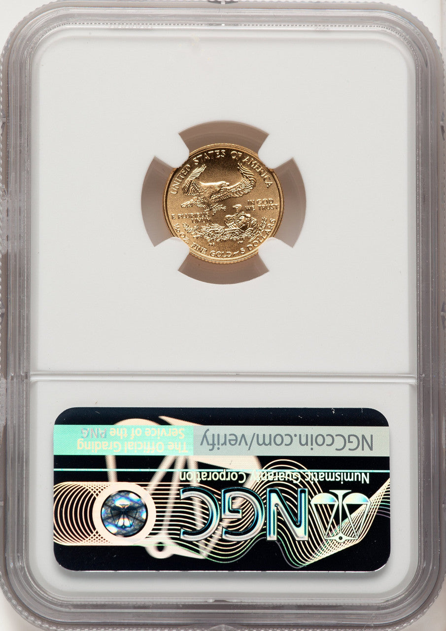2006-W $5 Tenth-Ounce Gold Eagle Mike Castle NGC MS70