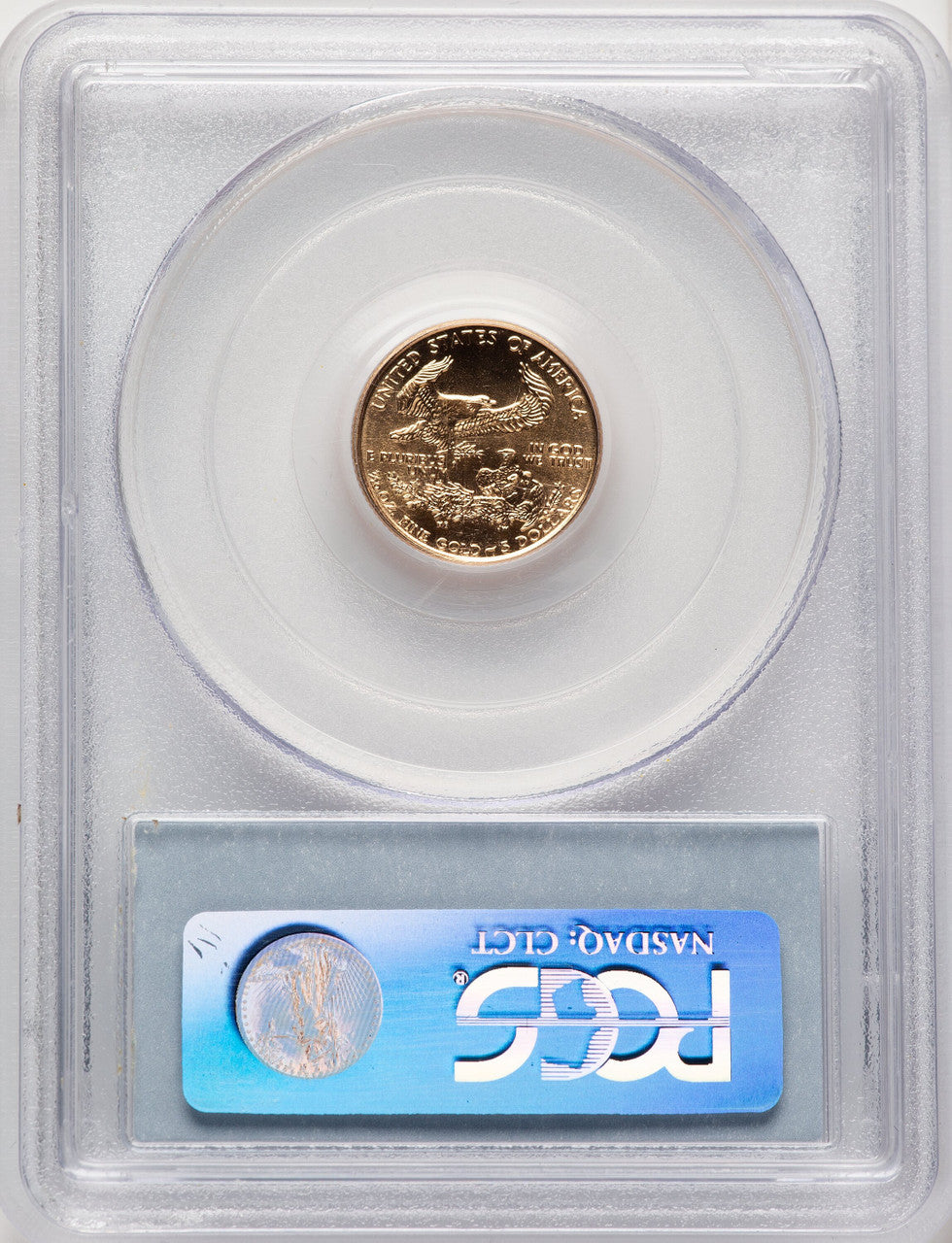 1999 $5 Tenth-Ounce Gold Eagle Blue Gradient PCGS MS70