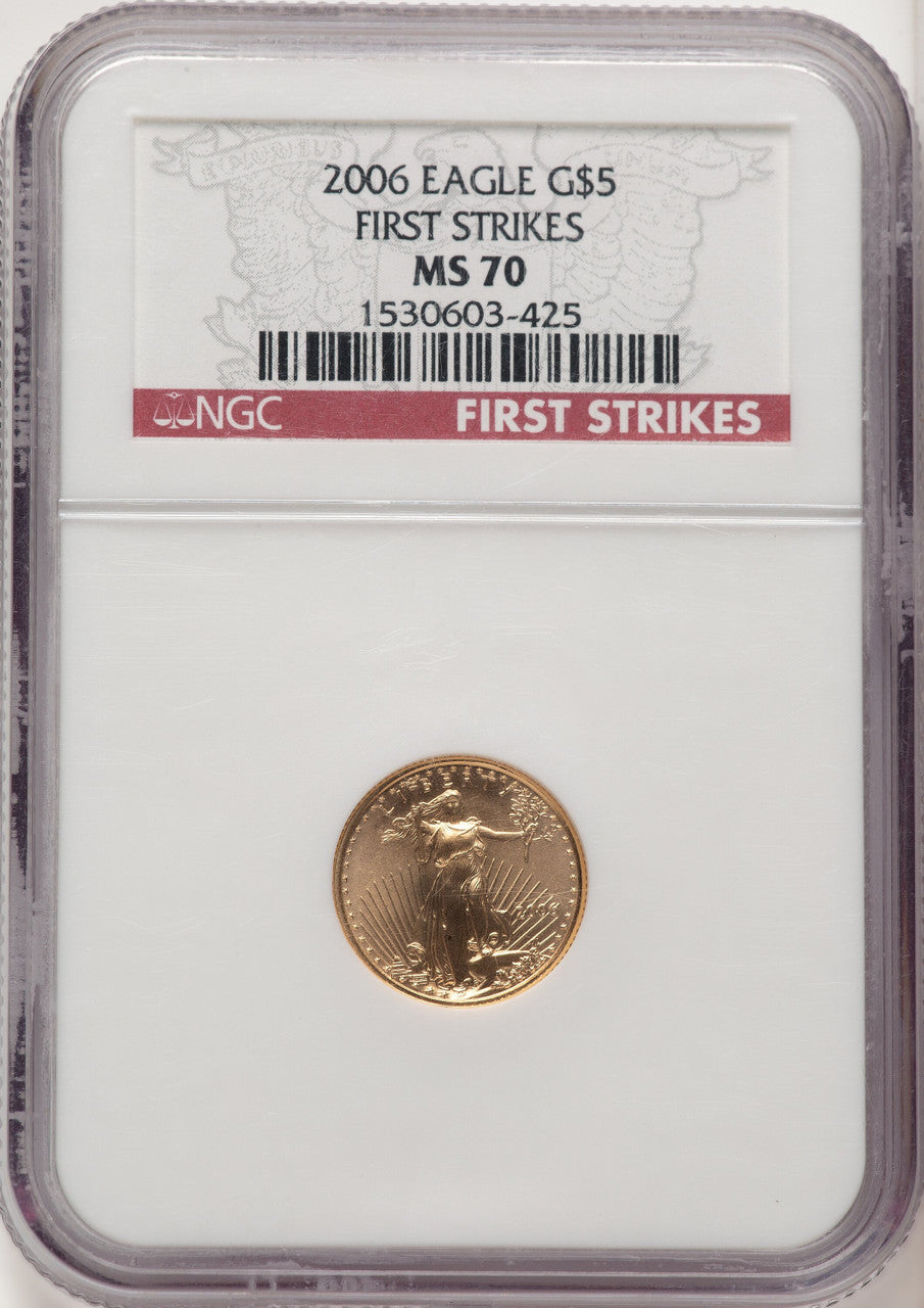 2006 $5 Tenth-Ounce Gold Eagle First Strike NGC MS70 (507166134)