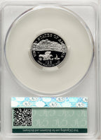 2002-W $25 Quarter-Ounce Platinum Eagle Statue of Liberty Brown Label CACG PR70