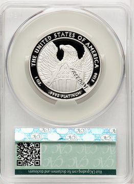 2007-W $100 One-Ounce Platinum Eagle Statue of Liberty CACG PR70
