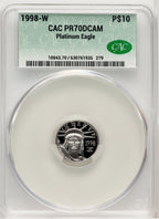 1998-W $10 Tenth-Ounce Platinum CACG PR70