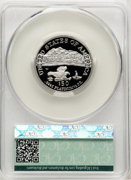 2002-W $50 Half-Ounce Platinum Eagle Blue Gradient CACG PR70