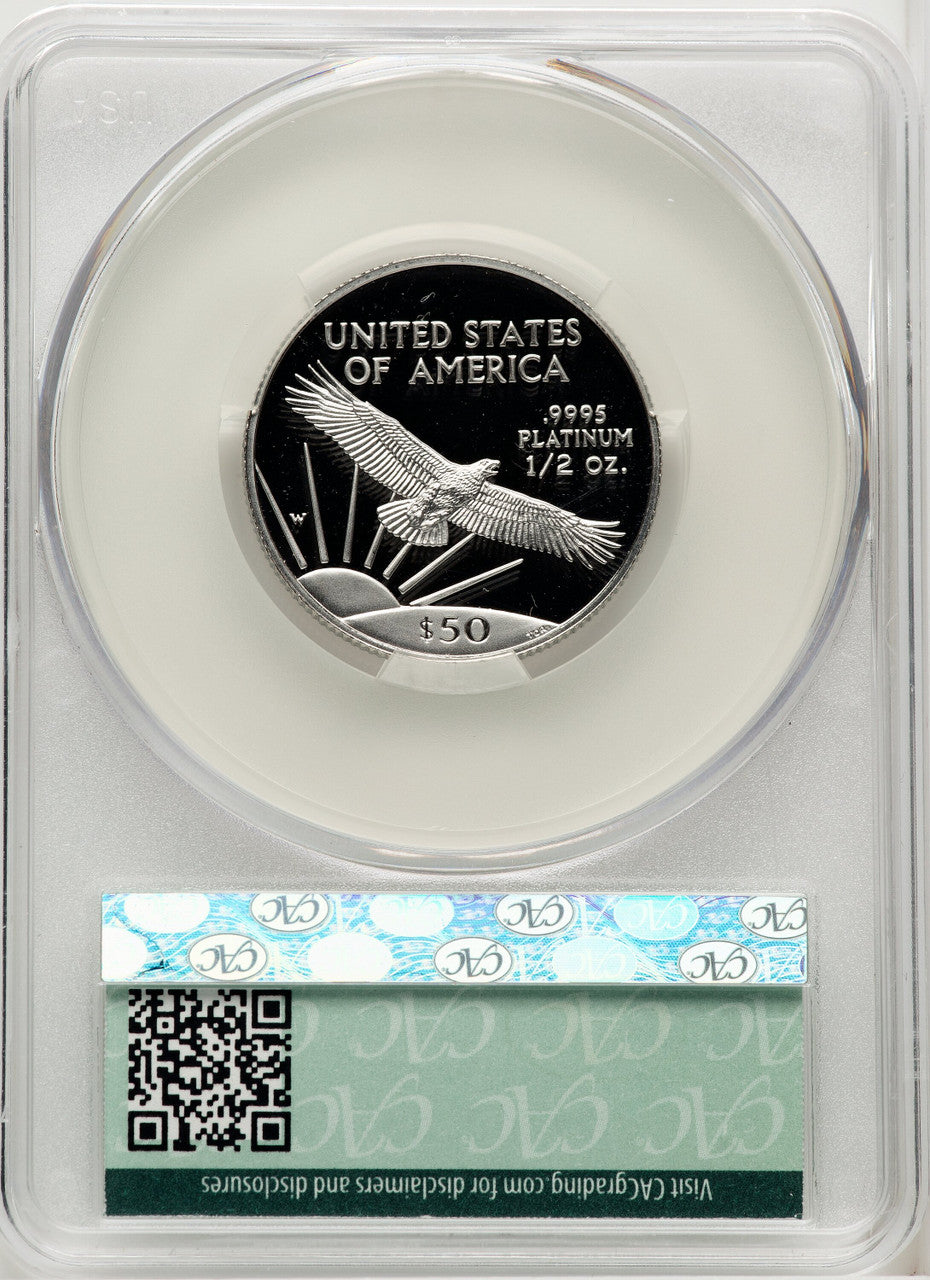1997-W $50 Half-Ounce Platinum Eagle CACG PR70