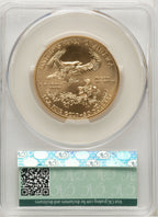2012-W $50 One Ounce Gold Eagle Brown Label CACG SP70